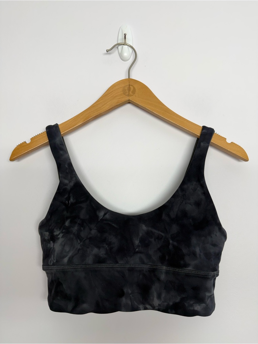 43: Lululemon Align Reversible Bra Diamond Dye Pitch Grey Graphite Grey Sz 6